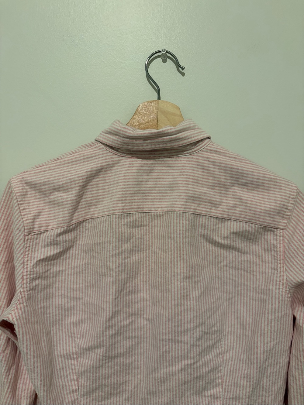 Ralph Lauren Pinstripe Oxford Shirt Pink Size Small Button Up Preppy 100% Cotton - Picture 10 of 13